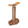 Midline Valve 75344 Premium Brass Ball Valve Long Bonnet with THandle with 12 in FIP Connections