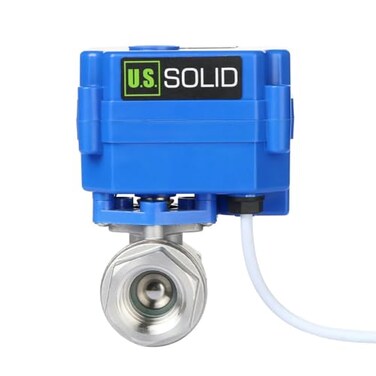 U.S. Solid US Solid Motorized Ball Valve 12 NSF 304SS Ball Valve with Full Port 924V ACDC and 2 Wire Auto Return Setup
