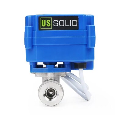 U.S. Solid US Solid Motorized Ball Valve 14 NSF 304SS Ball Valve with Full Port 924V ACDC and 2 Wire Auto Return Setup