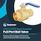 Eastman Heavy Duty Full Port Brass Ball Valve 112 in Sweat x 112 in Sweat Connection 20069LF