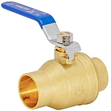 Eastman Heavy Duty Full Port Brass Ball Valve 112 in Sweat x 112 in Sweat Connection 20069LF