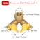 Joywayus 3 Way Split Brass Shut Off Ball Valve Fitting G 12 Male x Male x 12 Female Thread Y Shaped Type Union Intersection with 2 Switch