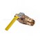 Midline Valve 2 Inch Press Ball Valve with DoubleORing Full Port Press Ball Valve with 2 Connections Brass Finish