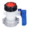 Qinlorgo Ibc Tote Valve DN50 75mm Coarse Thread Valve Tap Ibc Tank Replacement Valve ABS Aluminum Alloy for IBC Tank Chemical Barrels
