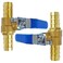 Joywayus 34 Inch Brass Ball Valve for PEX Pipe 2Way Ball Shut Off Valve Fittings Pack of 2