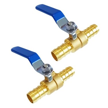 Joywayus 34 Inch Brass Ball Valve for PEX Pipe 2Way Ball Shut Off Valve Fittings Pack of 2