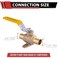 EFIELD 34 Inch Pex Brass Full Port Shutoff Ball Valve with DropearVALVE025