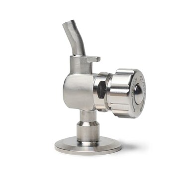 HOMHOK 15 Stainless Sampling Valve Sanitary SS304 Beer Sampling Valve Clamp End for Brew Equipment Beer Wine Beverage Milk