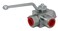L Hydraulic Ball Valve KHB3K 12 NPT ShutOff 3 Way Ball Valve Born 12 Inch Hydraulic Valve 7250 PSI
