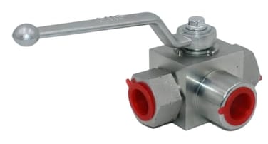 L Hydraulic Ball Valve KHB3K 12 NPT ShutOff 3 Way Ball Valve Born 12 Inch Hydraulic Valve 7250 PSI