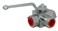 L Hydraulic Ball Valve KHB3K 12 NPT ShutOff 3 Way Ball Valve Born 12 Inch Hydraulic Valve 7250 PSI