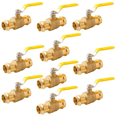 WHK 10 Pack 34 Press Pro press Ball Valve Pro Press Ball Valve Fittings to Press into 34 CopperLeadFree10PCS