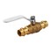 Midline Valve 932VLV0345 Premium Press Ball Valve with 34 in Connections Brass Pack of 5