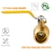 WHK 10 Pack 12 Pro press Ball Valve Press Ball Valve Fittings to Press into 12 CopperLeadFreePro Press Brass Ball Valve10PCS