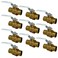 PROCURU 10Pack 34Inch Sweat CxC Heavy Duty Brass Ball Valve Full Port 600 WOG LF Safe 3BC07510P