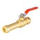 EFIELD 34 Inch Slip Brass Ball Valve PushtoConnect Plumbing Fittings to Connect PEX Copper CPVC PERT With A Disconnect ClipPFVALVE077