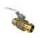 PROCURU 2Pack 1Inch Press Copper Ball Valve Heavy Duty Brass Body Full Port LF Safe 3BP1002P