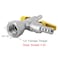 BesNPT Nickel Plated Brass 3 Way Shut Off Gas Valve 38 Hose Barb Fitting T Shaped Ball ValveSplit Design 2 Switch Valve for Fuel Air
