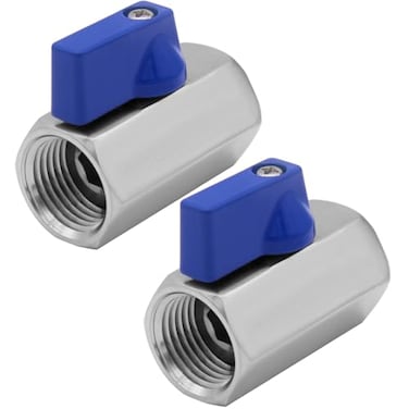 Beduan 12 Mini Ball Valve Stainless Steel Female x Female NPT Thread ShutOff ValvePack of 2