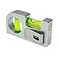 The Yan He Solid aluminum alloy Mini level ruler portable mini level bubble meter with magnetic function TV stand installation Silver Green