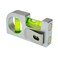 The Yan He Solid aluminum alloy Mini level ruler portable mini level bubble meter with magnetic function TV stand installation Silver Green
