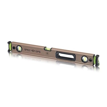 Spec Ops Tools Box Beam Level for Framing Layout 33 Larger Precision Block Vials Tourniquet Attachment System Magnetic Box Beam 24