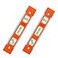 YOTOM 2pcs 9 inch AluminumSided Magnetic Torpedo Level Box Level Spirit Bubble level Orange