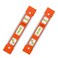 YOTOM 2pcs 9 inch AluminumSided Magnetic Torpedo Level Box Level Spirit Bubble level Orange