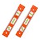 YOTOM 2pcs 9 inch AluminumSided Magnetic Torpedo Level Box Level Spirit Bubble level Orange