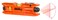 Johnson Level Tool 400915 Magnetic Torpedo Laser Level 2 x 6 Orange 1 Level