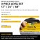 STABILA PRO SET 80 AS Spirit Level Set includes 48 24 and 12 Inch Levels Plus Carrying Case Cat Number 29840