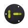 UMEI Universal Glass Level Metal Round Horizontal Bubble TType TwoWay Level Black 60mm Diameter 5 2mm Accuracy