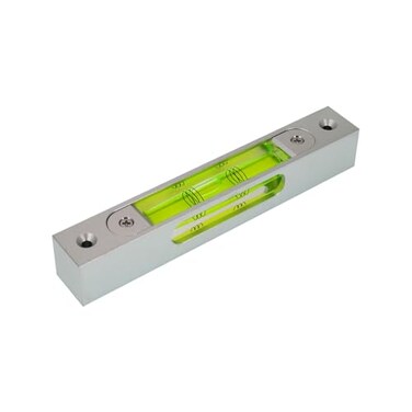 The Yan He High precision aluminum alloy metal adjustable level bubble small square bar luminous magnetic length 150 hole pitch 130MM