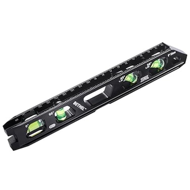 BETHEL 9 Inch Magnetic Torpedo Level with 4 Bubble Vials VGroove Magnetic Rails Black Aluminum Alloy Construction