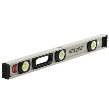 CHANNELLOCK 24Inch ProfessionalGrade Magnetic Aluminum IBeam Level with 3 Vials 51000024M