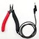Auyuve grounded pliers for permanent jewelry Precise Control Unleash Unrivaled Precision for Fine Chain Welding 3ft Cable Secure Connection Red