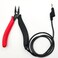 Auyuve grounded pliers for permanent jewelry Precise Control Unleash Unrivaled Precision for Fine Chain Welding 3ft Cable Secure Connection Red