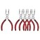 HOUSERAN Needle Nose Pliers 5 Inch 5 Pack Long Nose Pliers with Side Cutter Spring Loaded for Cutting and Bending Wire