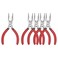 HOUSERAN Needle Nose Pliers 5 Inch 5 Pack Long Nose Pliers with Side Cutter Spring Loaded for Cutting and Bending Wire