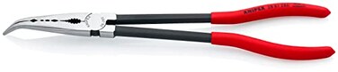 Knipex 28 81 280 Long Reach Needle Nose Pliers with transverse profiles angled 45