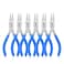 mshandto Needle Nose Pliers Set 5 Long Nose Pliers for Wire Bending 6 Pack High Carbon Steel Needle Nose Pliers Serrated Jaw Pliers for Jewelry Making Electronics Object Grasping Craft Making