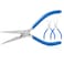 mshandto Needle Nose Pliers Set 3 Pack 65Long Nose Pliers for Wire Bending High Carbon Steel Nose Plier Serrated Jaw Pliers for Jewelry Making Electronics Repair Object Grasping Craft Making