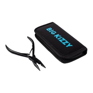 Big Kizzy Pliers for Hair Extensions Sew in Weft Applications and Keratin Removal Leather pouch included