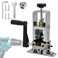 LILOOVKE Wire Stripper 125mm Tool Wire Stripper Machine for Hand Crank or Drill Powered Manual Can be Fixed or Removed Cable Stripper for Copper Scrap RecyclingSilver