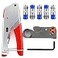 mxuteuk RG59 RG6 Coax Cable Crimper Tool Coaxial Compression Tool Fitting Wire Stripper With 5PCS F Type RG6 Compression Connectors