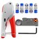 mxuteuk RG59 RG6 Coax Cable Crimper Tool Coaxial Compression Tool Fitting Wire Stripper With 5PCS F Type RG6 Compression Connectors