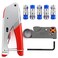 mxuteuk RG59 RG6 Coax Cable Crimper Tool Coaxial Compression Tool Fitting Wire Stripper With 5PCS F Type RG6 Compression Connectors