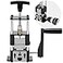 HAOYOO Wire Stripper Machine DrillPoweredManual TwoInOne Wire Stripper Tool Wire Stripping for 00611525 mm Scrap Wire Wire Stripping Tool for DIY Cable Copper Black