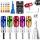 Mriykio Wire Stripper Tool US Regulations Wire Stripper for Drill Wire Twisting Connector Set Electrician Tools Set 8 in 1 Quickly Wire Strippers Professional Wire Twister Tool for Drill 8pcs