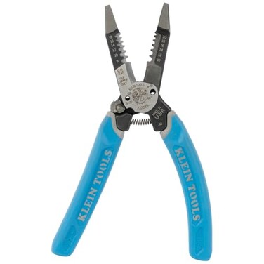 Klein Tools K12035L KleinKurve Wire Cutters Made in USA Heavy Duty Wire Stripping Tool with Lock 820 AWG